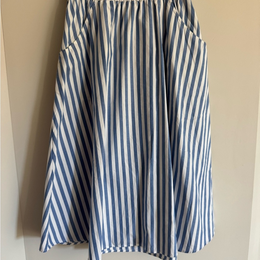 Breezy Cotton A-Line Midi Skirt